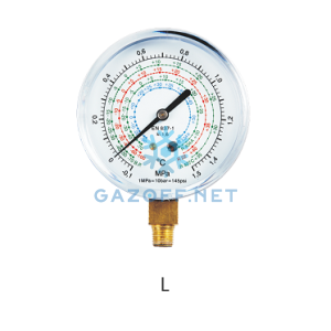 Манометры низкого давления  (R-12, 22, 134, 404а) 68 мм