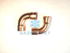 Угол двухраструбный медный под пайку 1/2&quot; дюйма