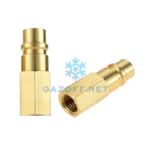 Адаптер  1/4SAE внутренняя резьба - быстросъем низкое давление R134a