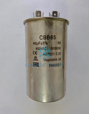 Пусковой конденсатор CBB65 40 мкф (EN60252-1)