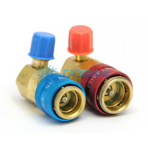 Вентиль QC-15 комплект 1/4 SAE под углом 90