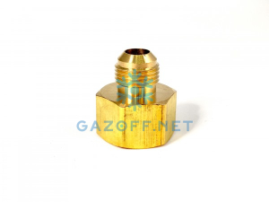 Штуцер переходной без конуса M 3/8 - F 1/2